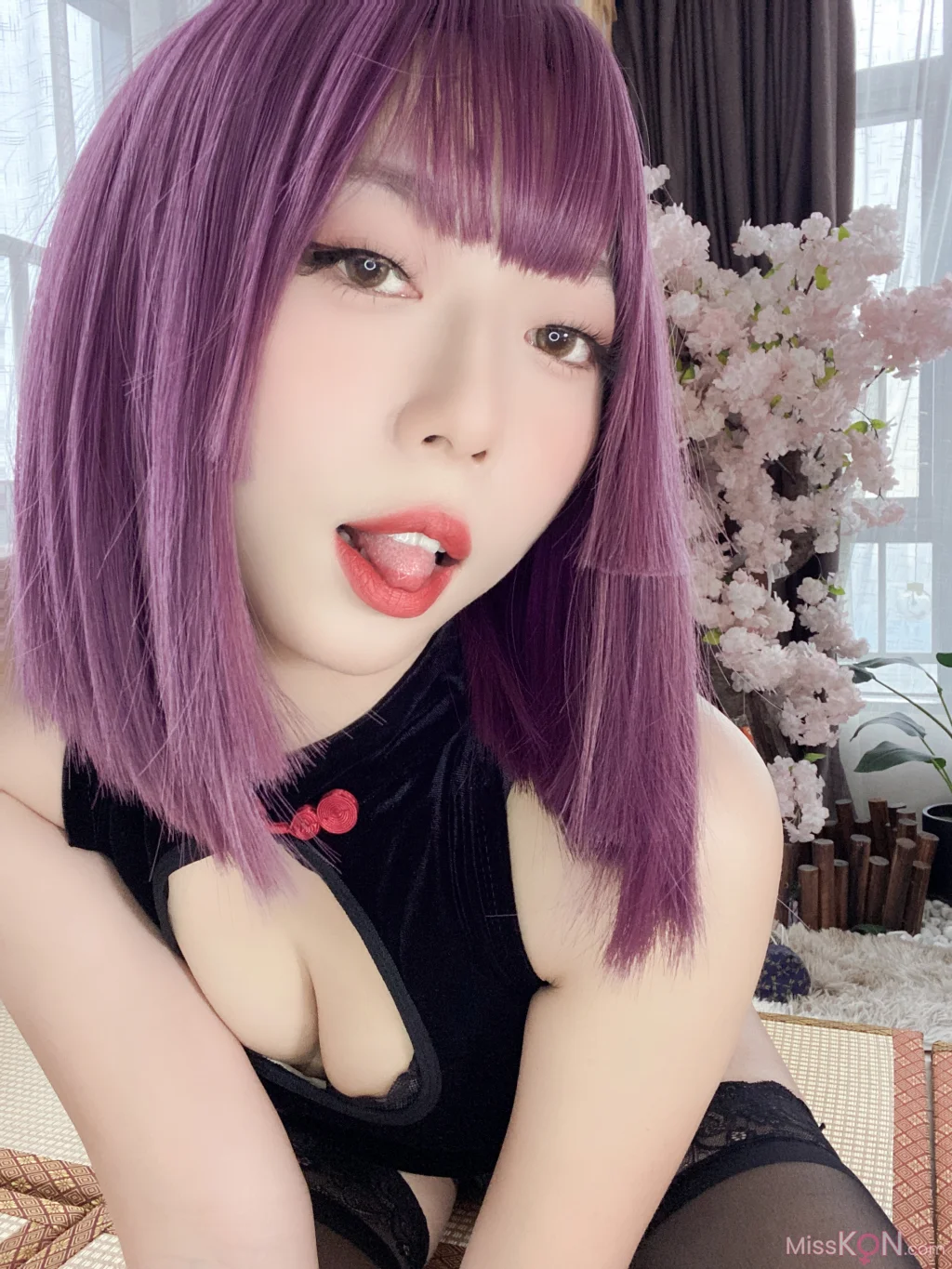 Coser@Money冷冷_ 高叉旗袍蕾丝裙