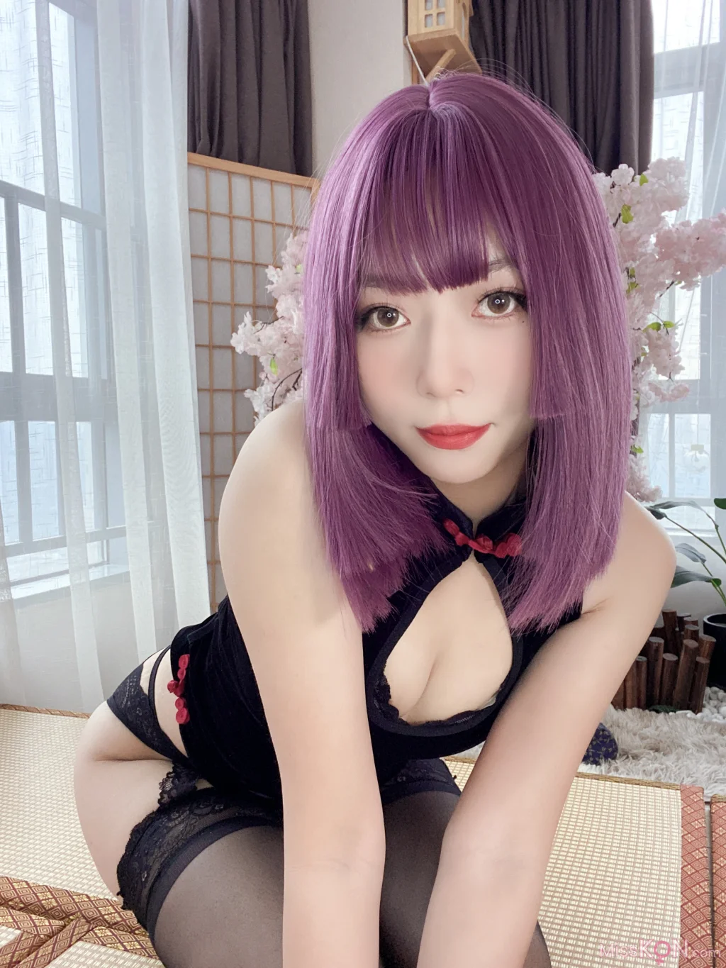 Coser@Money冷冷_ 高叉旗袍蕾丝裙