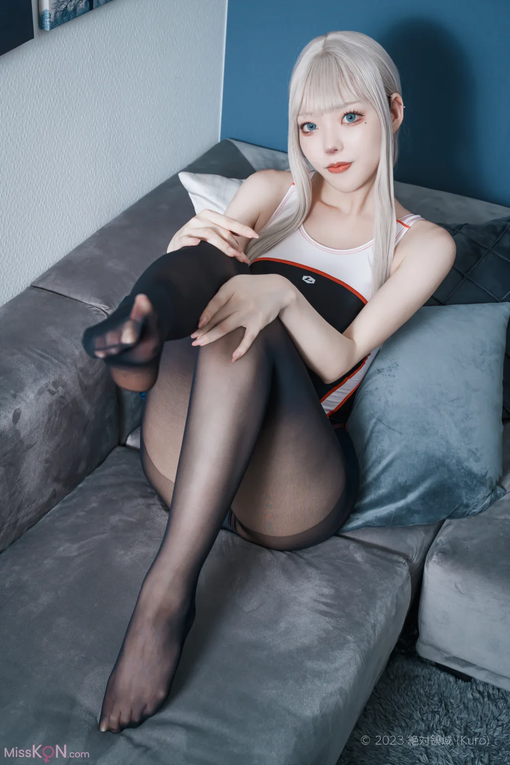 Coser@くろてぃあ (くろ)_ くろタイツ競泳水着