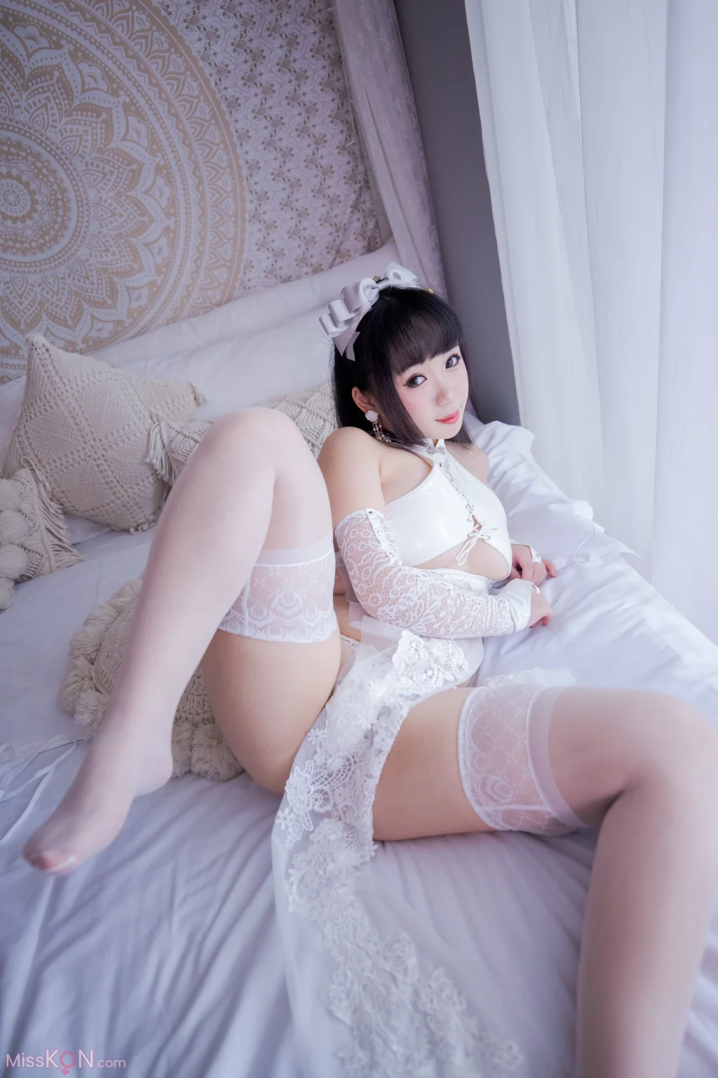 Coser@胡桃猫Kurumineko_ 白靡烟旗袍