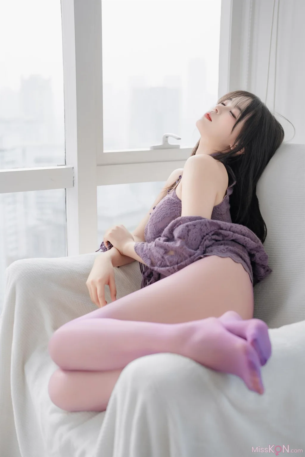 Coser@轩萧学姐_ 紫色旗袍