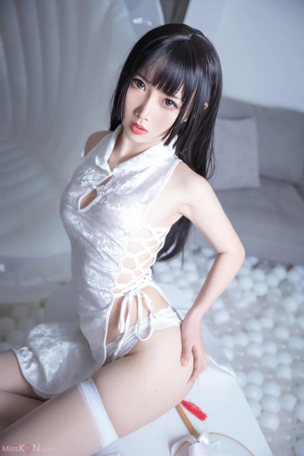 Coser@面饼仙儿_ 白色旗袍