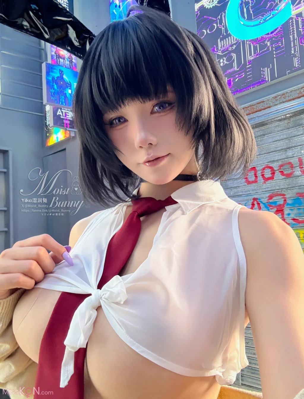 Coser@黏黏团子兔_ 2025年10月作品 賽博逆JK