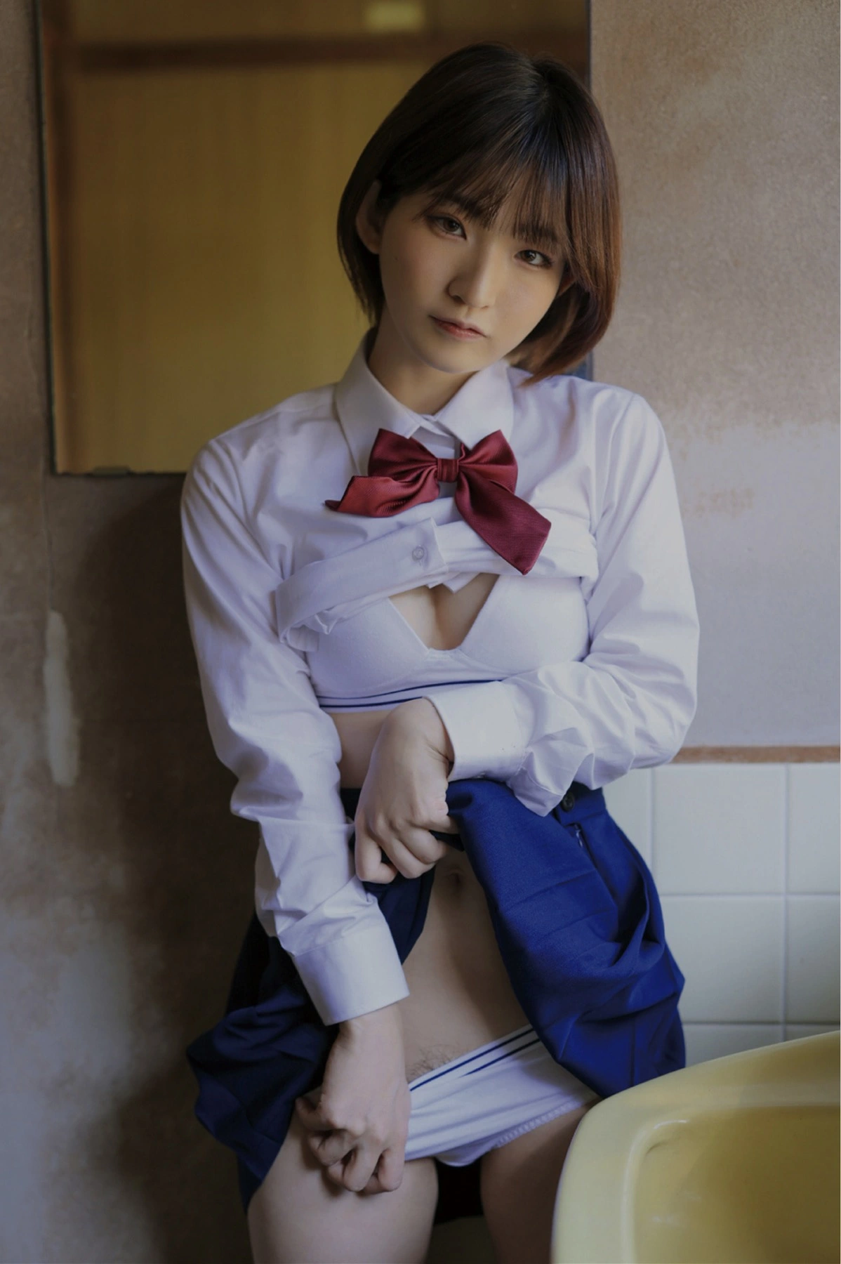 School Uniforms & Miss Short Cut Best 制服×ショートカット Set.01