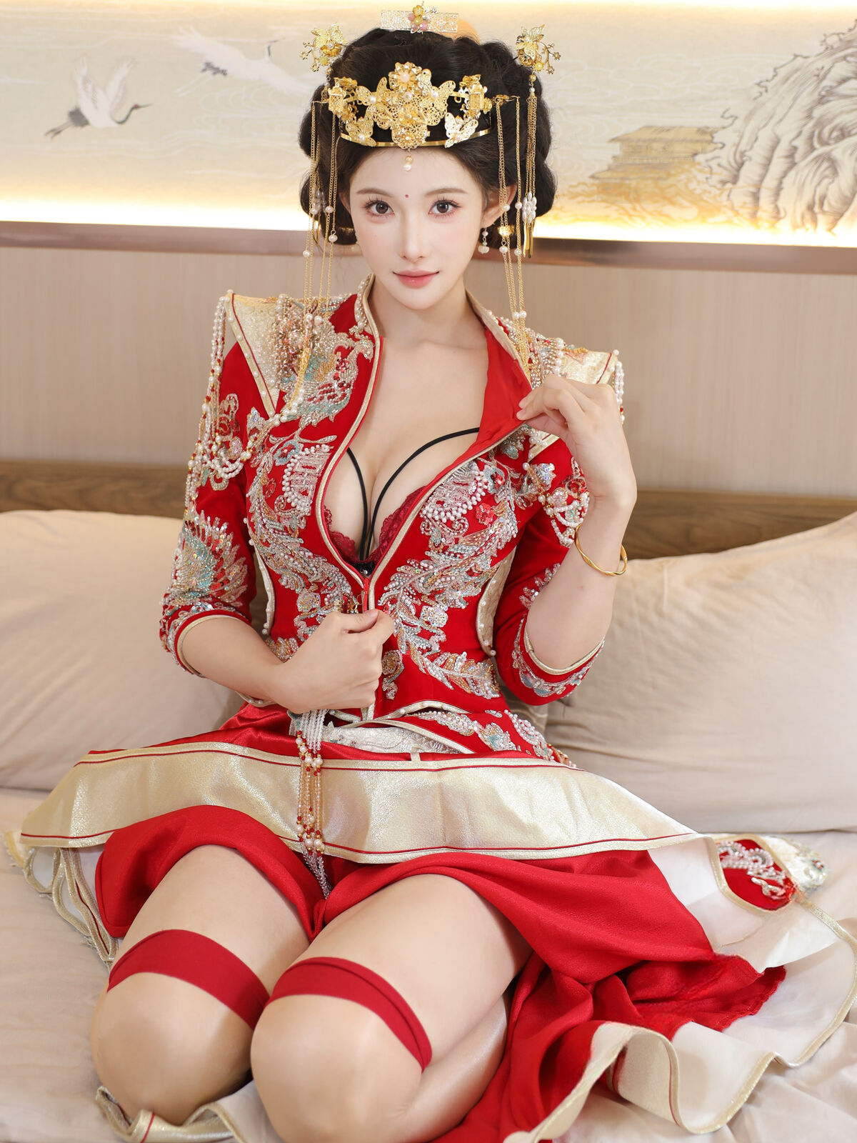 XiuRen秀人网 Uncensored Li Shuang Er 梨霜儿 - R18 秀人网模特 秀禾服 Part02