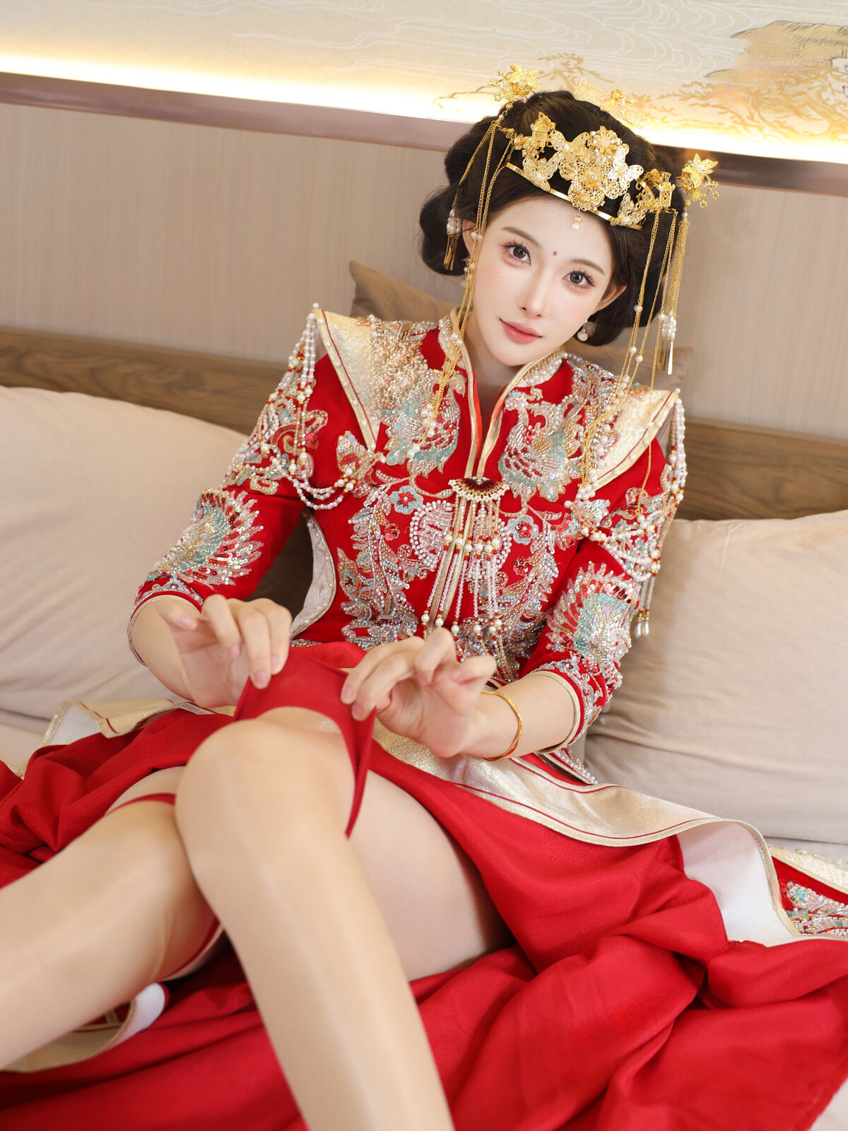 XiuRen秀人网 Uncensored Li Shuang Er 梨霜儿 - R18 秀人网模特 秀禾服 Part02