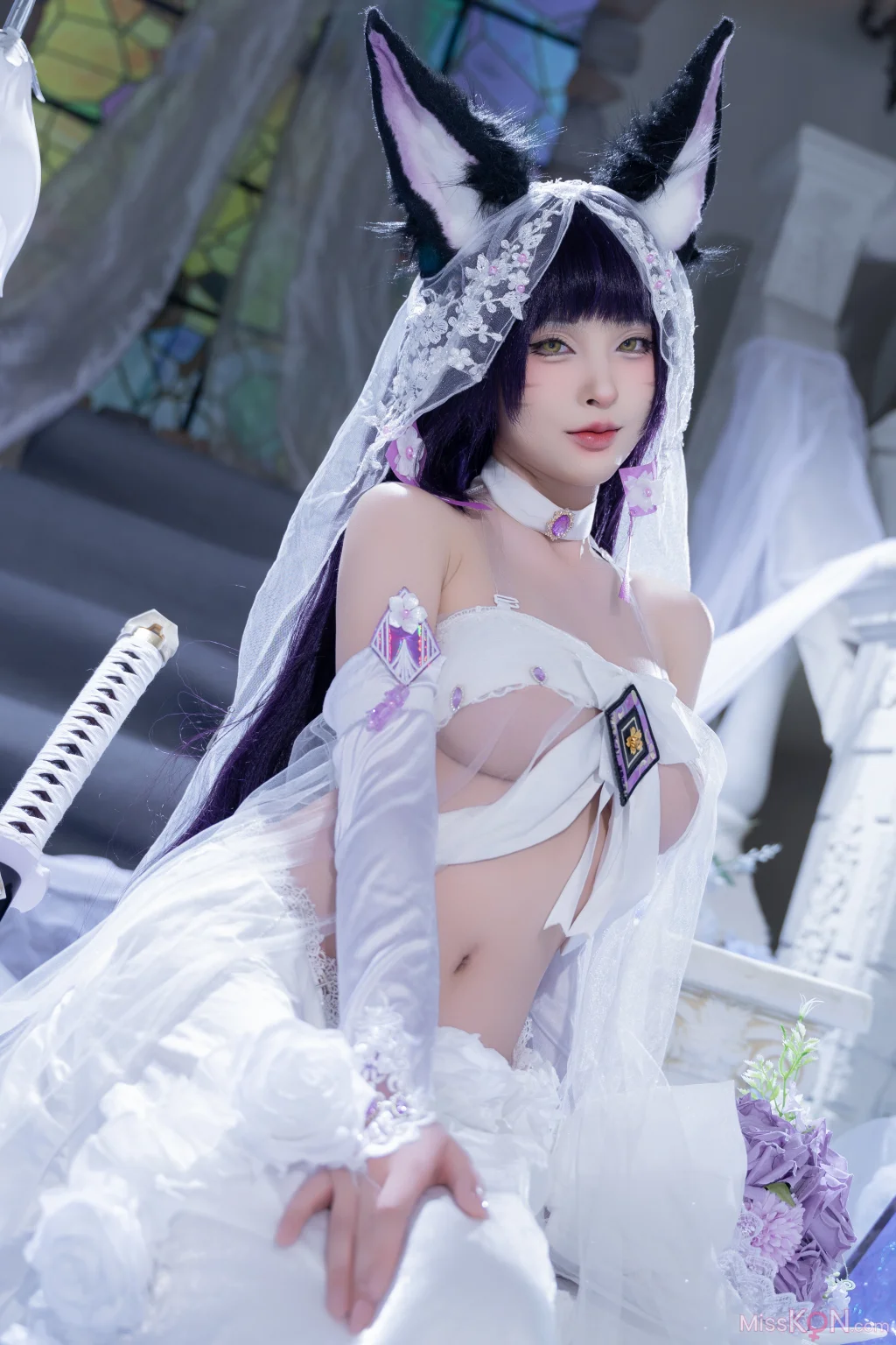 Coser@清水由乃_ 碧蓝航线 武藏紫藤花
