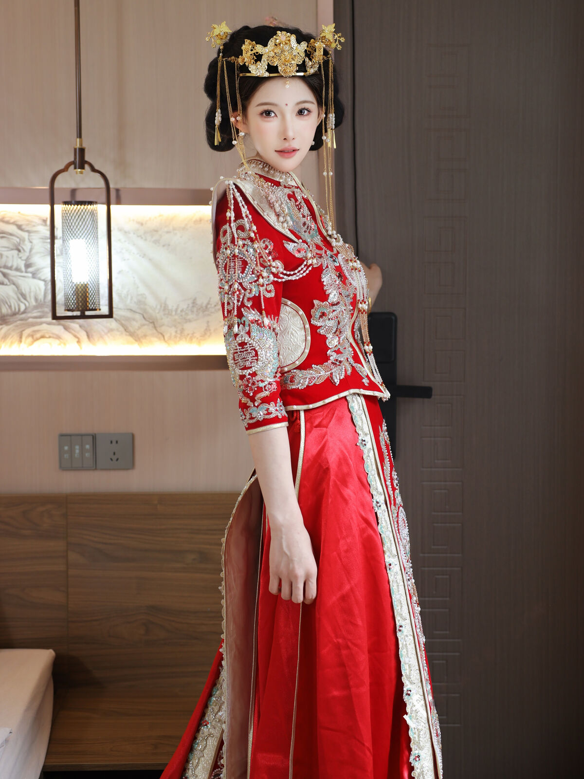 XiuRen秀人网 Uncensored Li Shuang Er 梨霜儿 - R18 秀人网模特 秀禾服 Part01