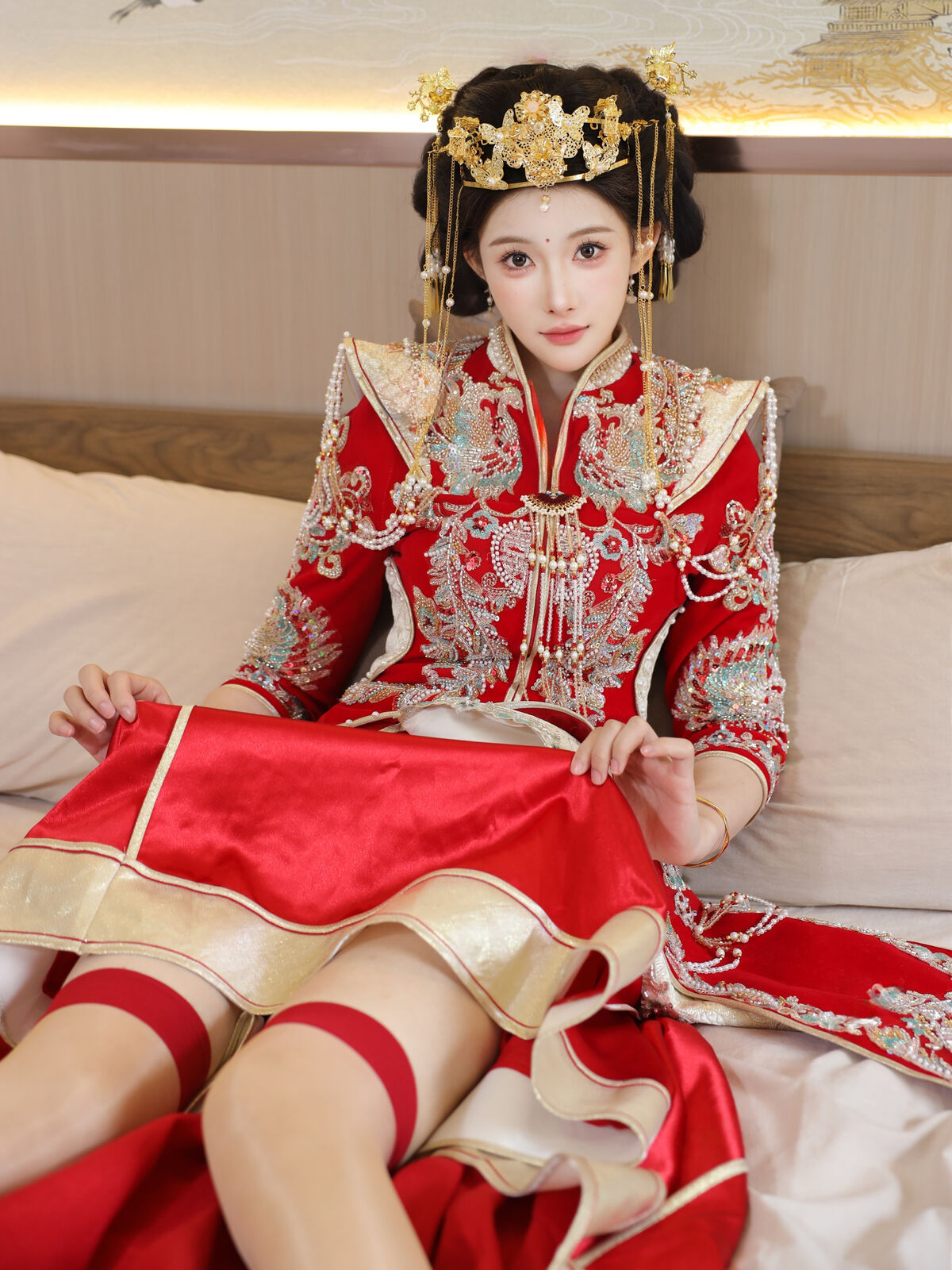 XiuRen秀人网 Uncensored Li Shuang Er 梨霜儿 - R18 秀人网模特 秀禾服 Part01