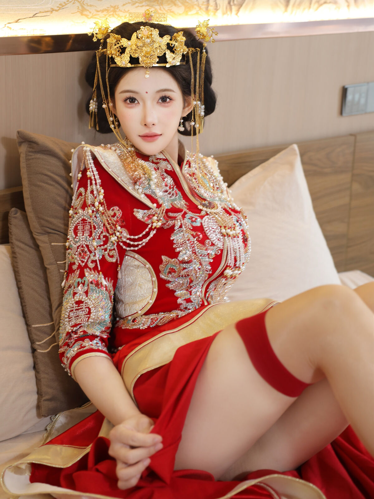 XiuRen秀人网 Uncensored Li Shuang Er 梨霜儿 - R18 秀人网模特 秀禾服 Part01