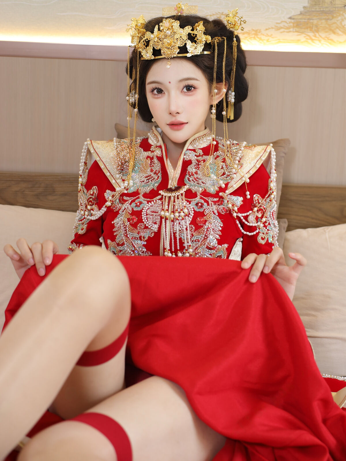 XiuRen秀人网 Uncensored Li Shuang Er 梨霜儿 - R18 秀人网模特 秀禾服 Part01