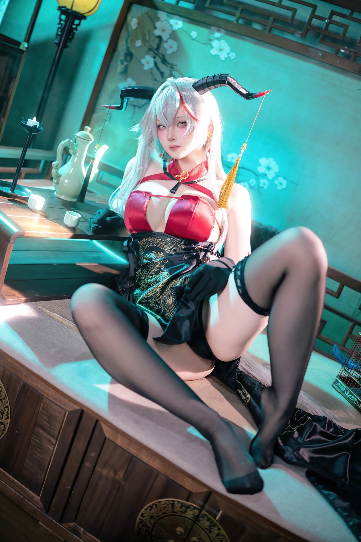 Cosplay 屿鱼 – 碧蓝航线 埃吉尔旗袍