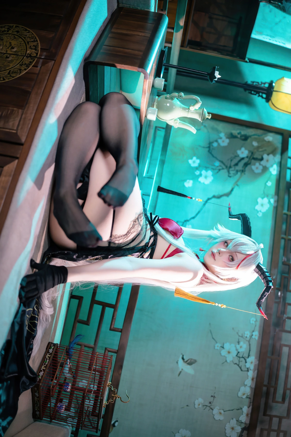 Cosplay 屿鱼 – 碧蓝航线 埃吉尔旗袍