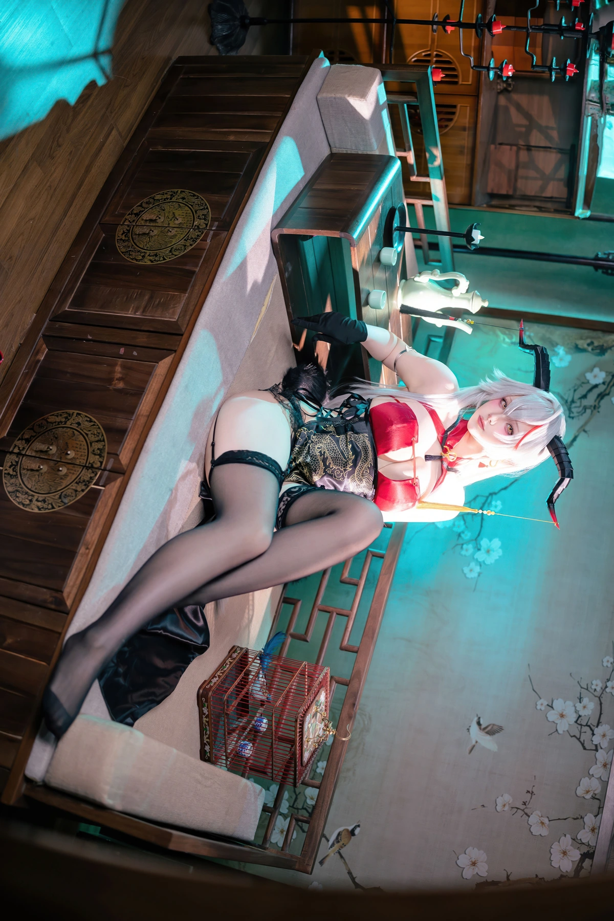 Cosplay 屿鱼 – 碧蓝航线 埃吉尔旗袍