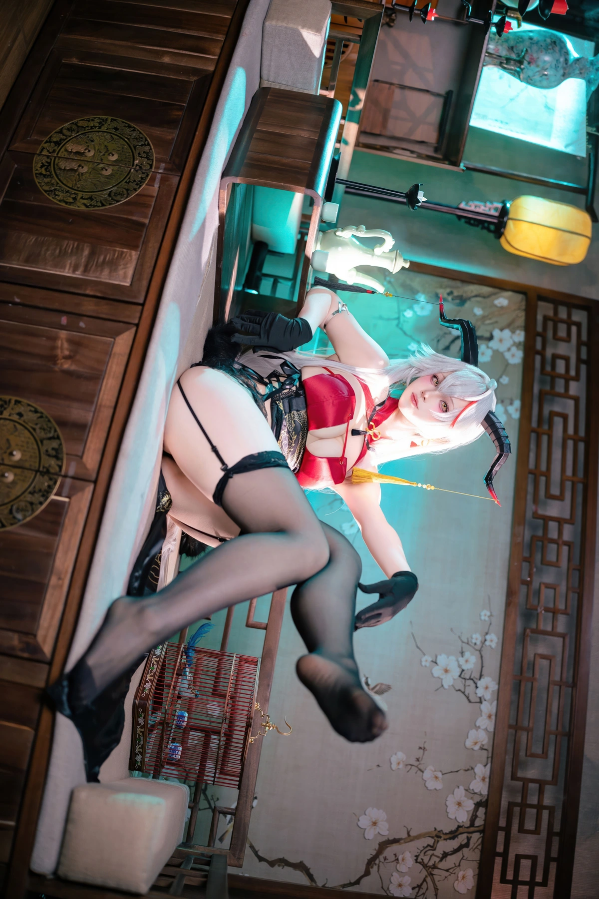 Cosplay 屿鱼 – 碧蓝航线 埃吉尔旗袍