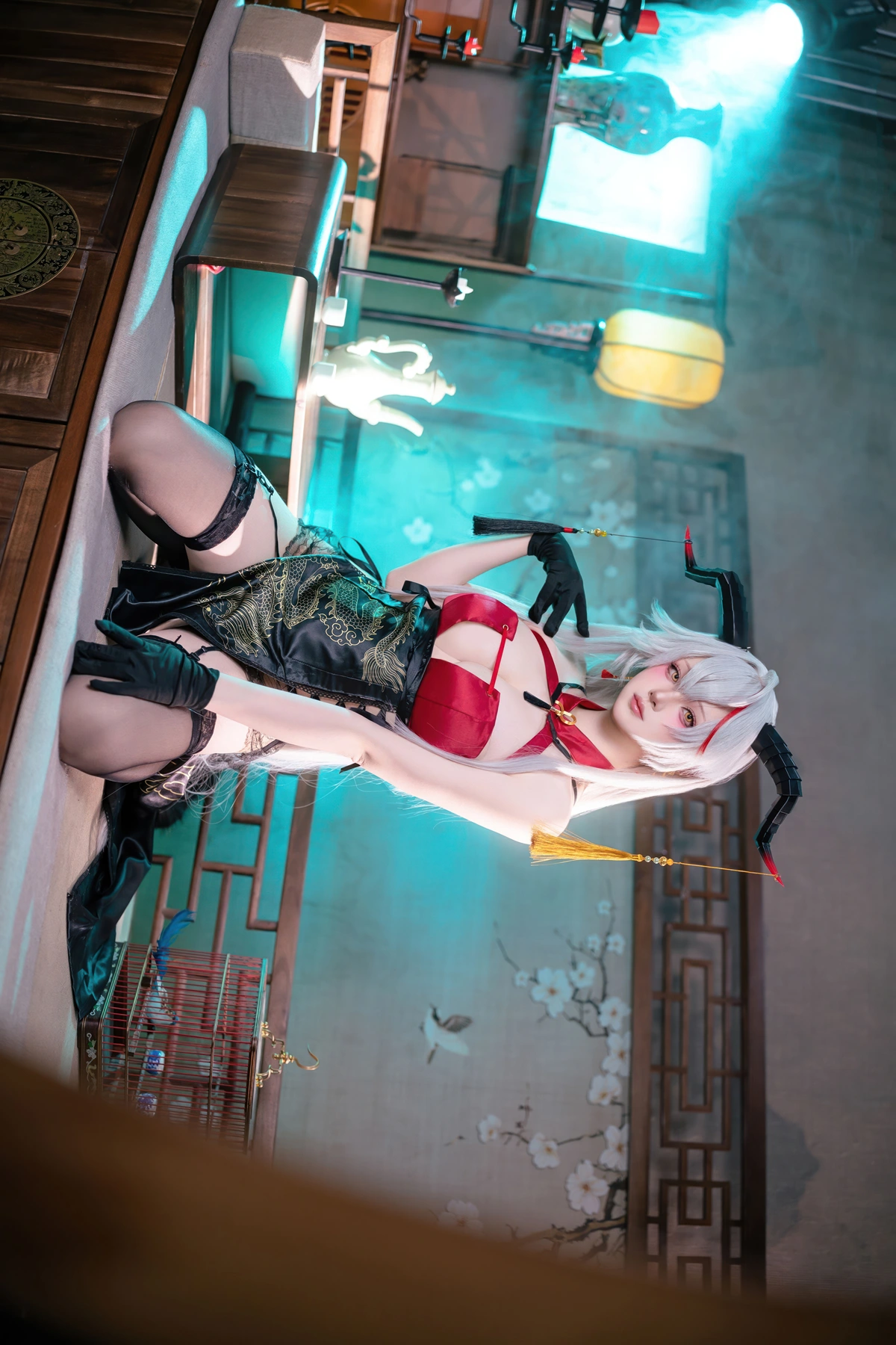 Cosplay 屿鱼 – 碧蓝航线 埃吉尔旗袍