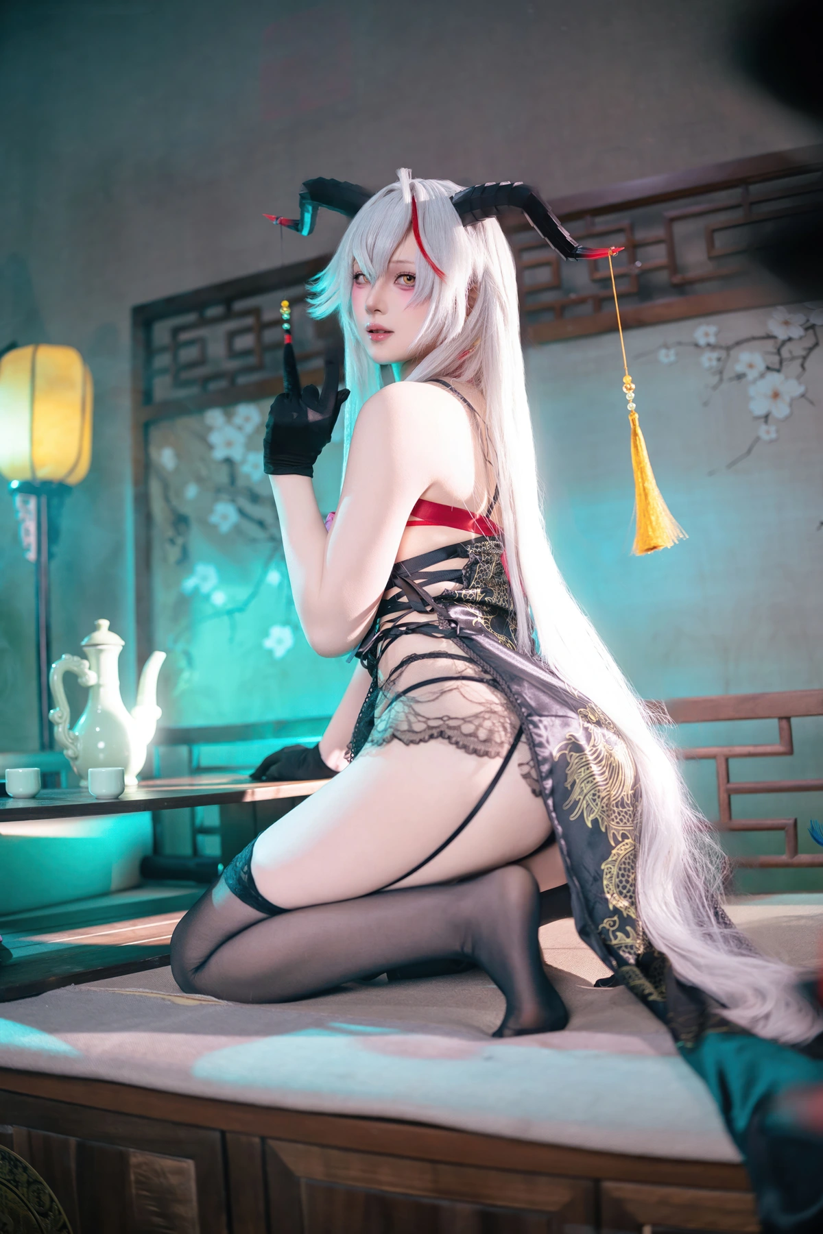 Cosplay 屿鱼 – 碧蓝航线 埃吉尔旗袍