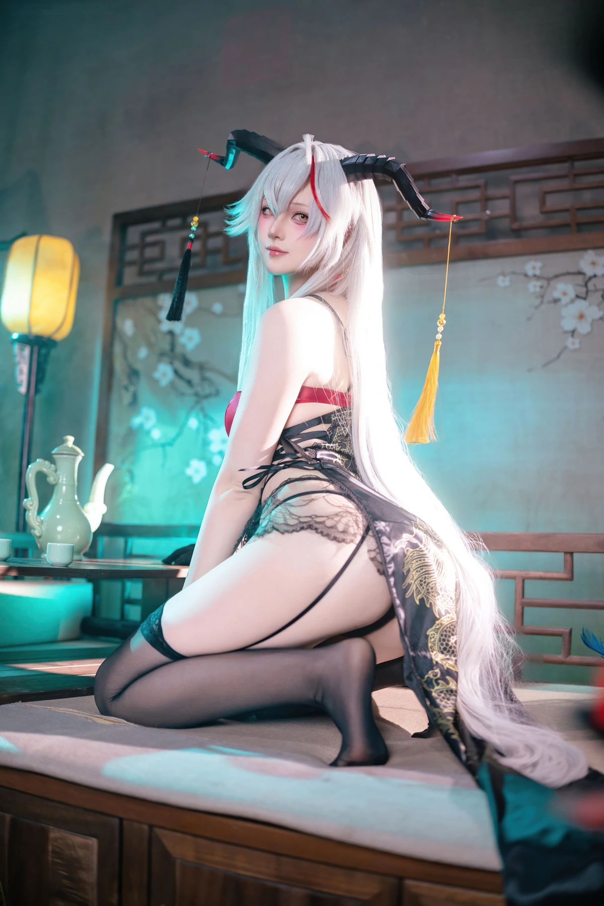 Cosplay 屿鱼 – 碧蓝航线 埃吉尔旗袍