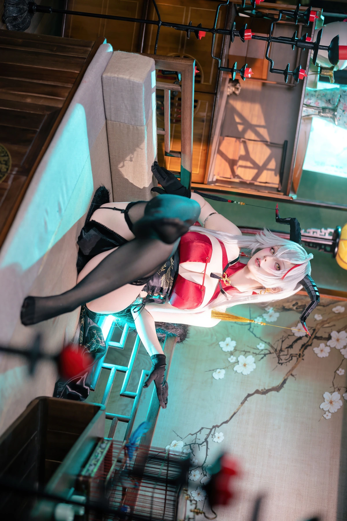 Cosplay 屿鱼 – 碧蓝航线 埃吉尔旗袍