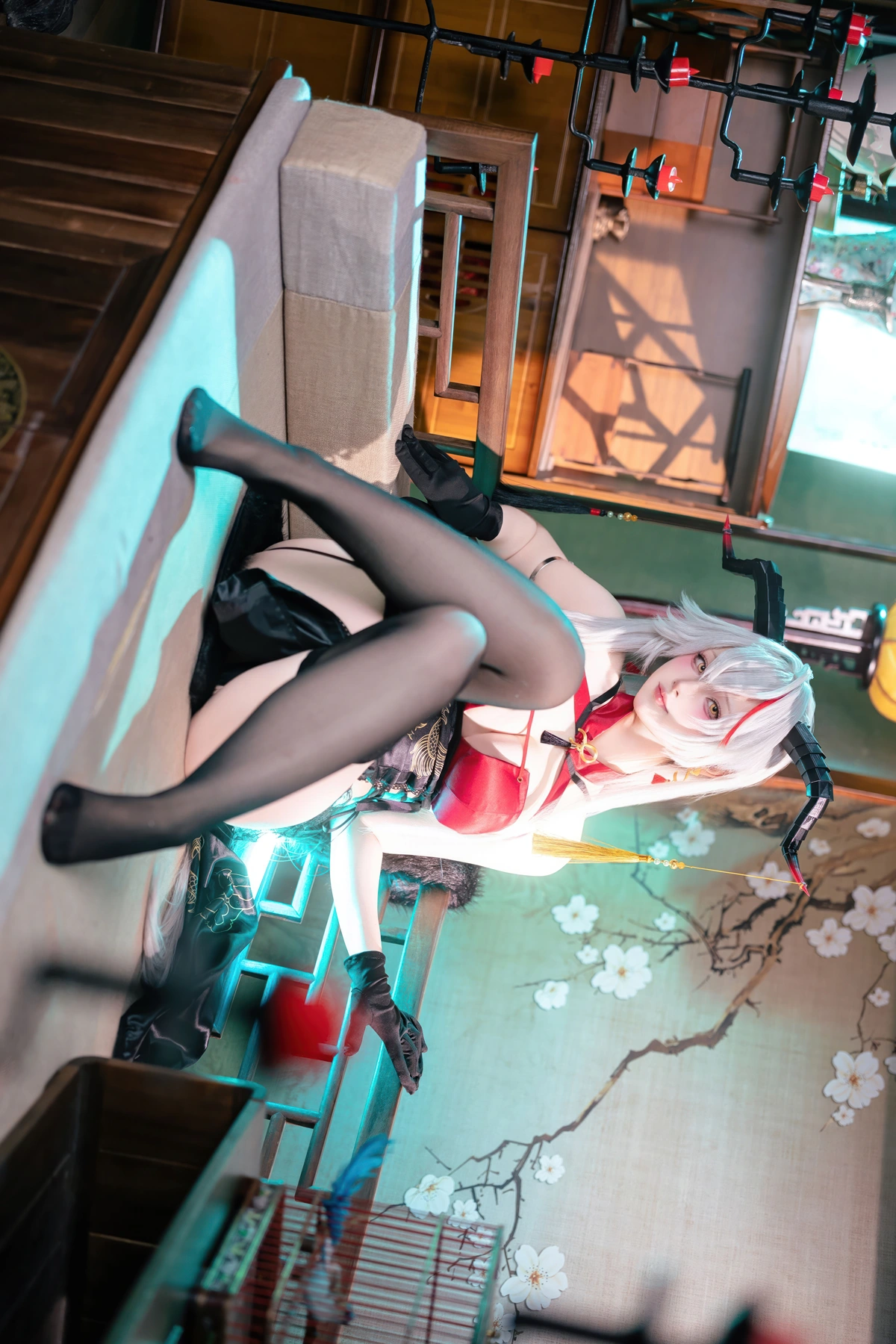 Cosplay 屿鱼 – 碧蓝航线 埃吉尔旗袍