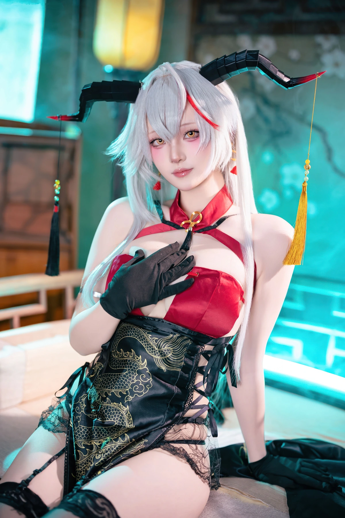 Cosplay 屿鱼 – 碧蓝航线 埃吉尔旗袍
