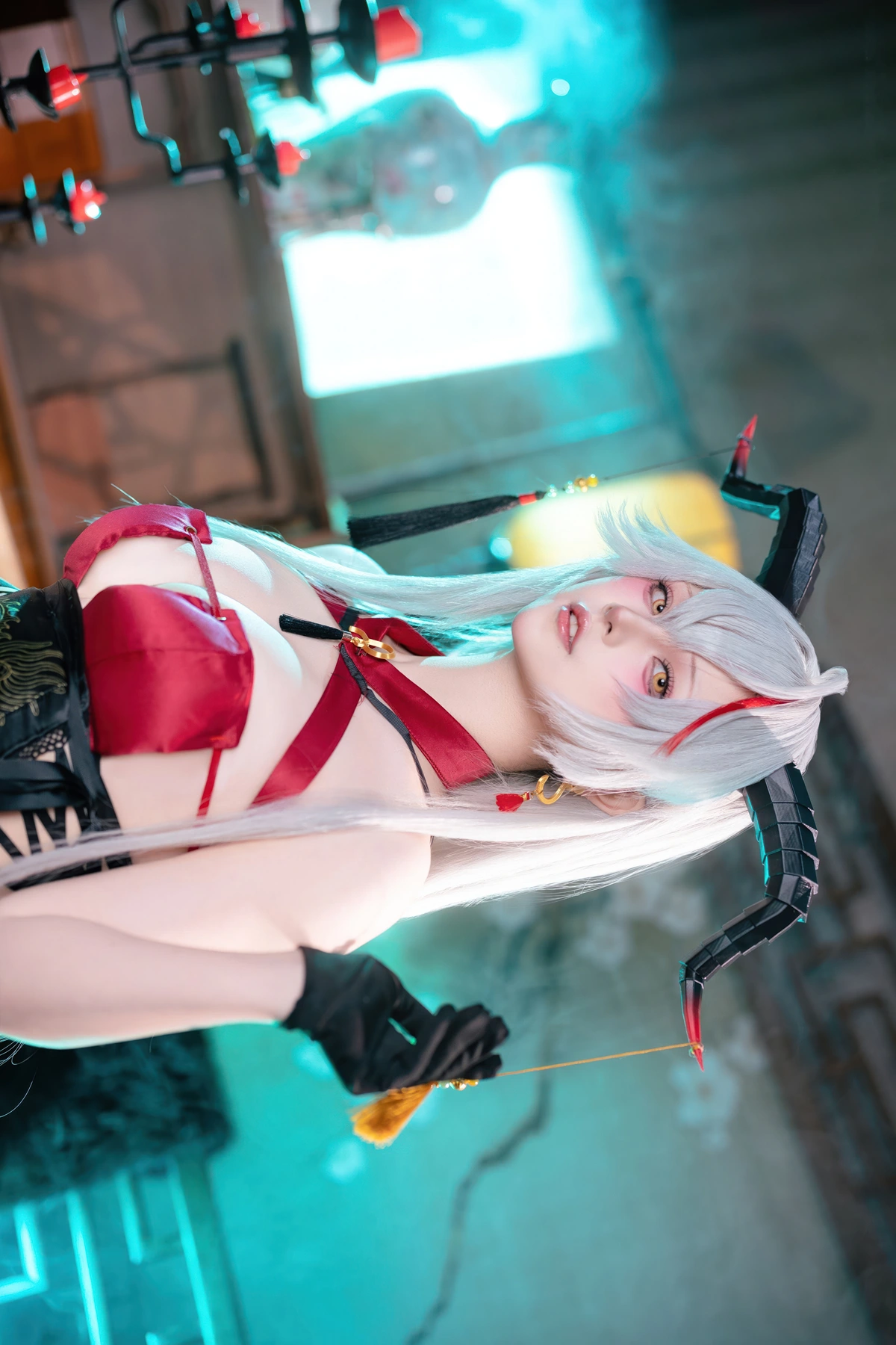 Cosplay 屿鱼 – 碧蓝航线 埃吉尔旗袍