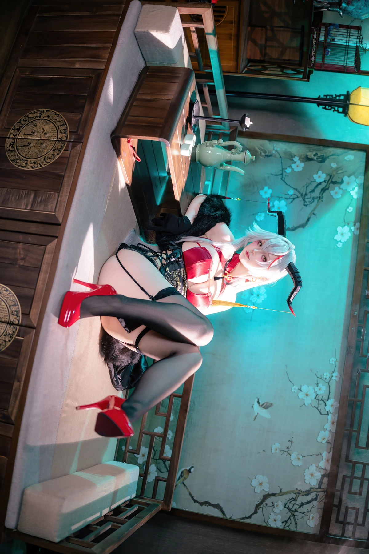 Cosplay 屿鱼 – 碧蓝航线 埃吉尔旗袍