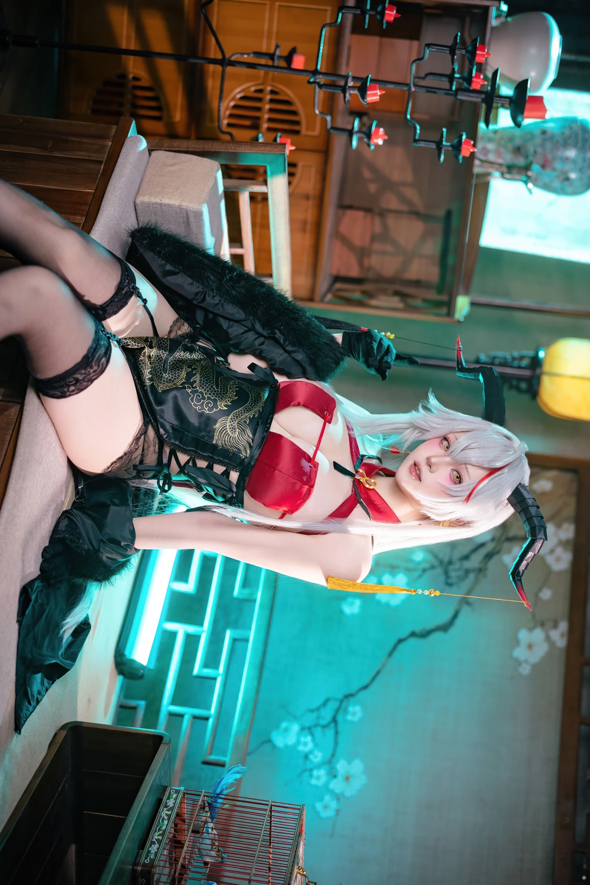 Cosplay 屿鱼 – 碧蓝航线 埃吉尔旗袍