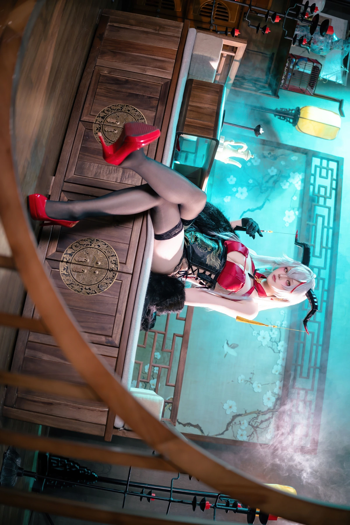 Cosplay 屿鱼 – 碧蓝航线 埃吉尔旗袍