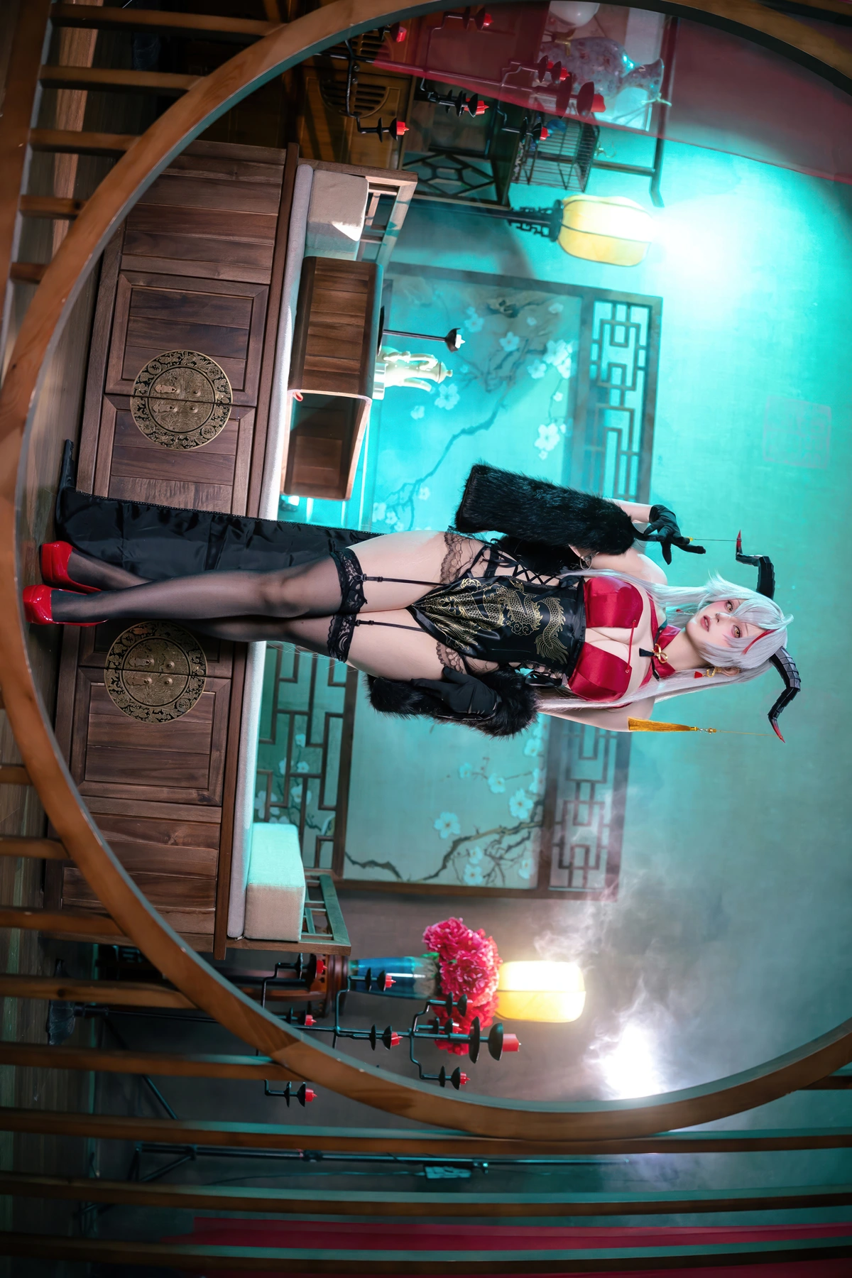 Cosplay 屿鱼 – 碧蓝航线 埃吉尔旗袍