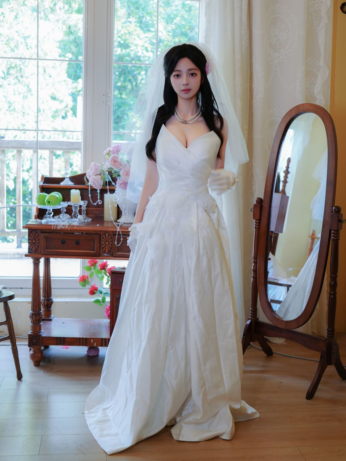 XiuRen秀人网 Uncensored Zhu Zhu Molly 朱朱molly - R18 秀人网模特 新人首秀 洁白婚纱