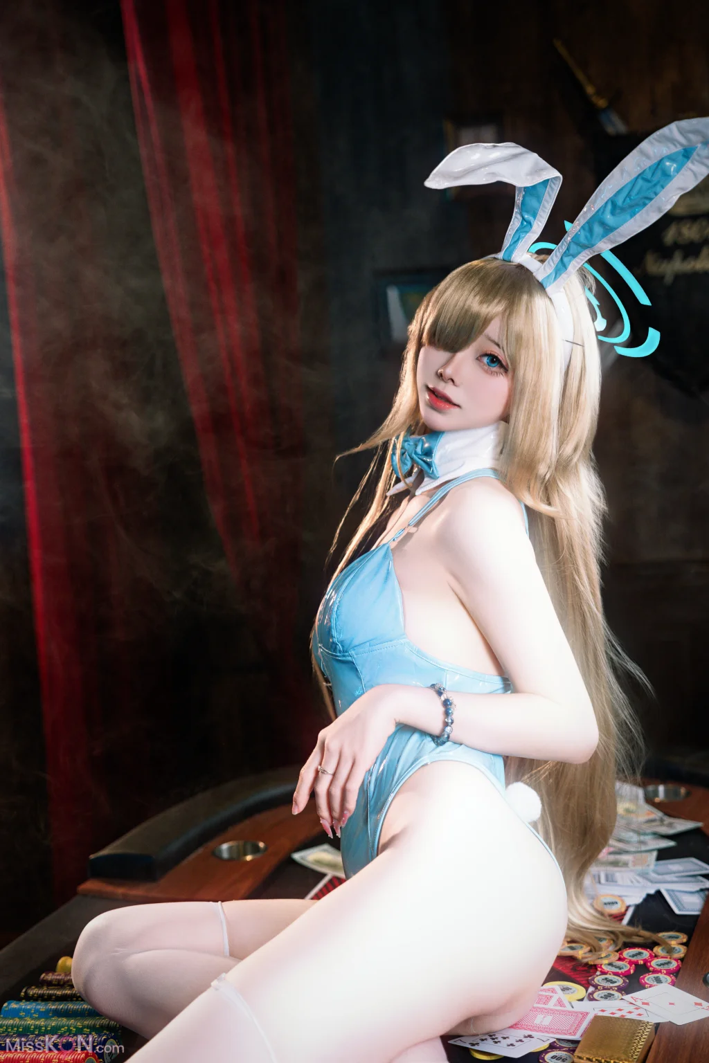 Coser@前野太太_ 蔚蓝档案 一之濑明日奈 兔女郎