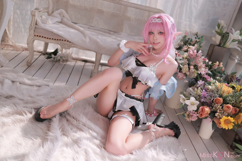 Coser@水淼Aqua_ T2 Elysia Swimsuit (Honkai Imapct3)