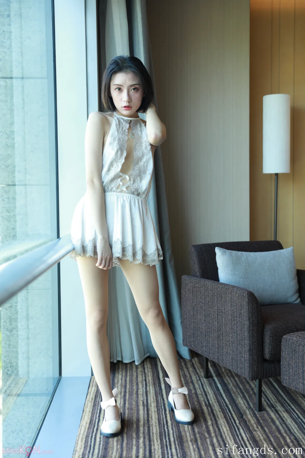 [Private Photoshoot] 未知模特_ 神仙气质短发女神 全尺度私拍 完美白嫩身姿