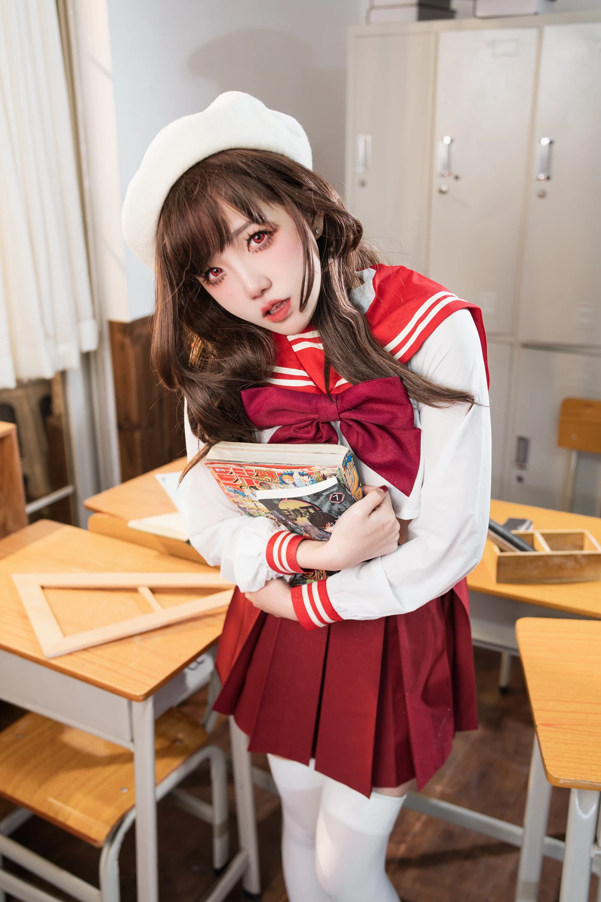 Cosplay 阿薰kaOri – 白虎女高中生