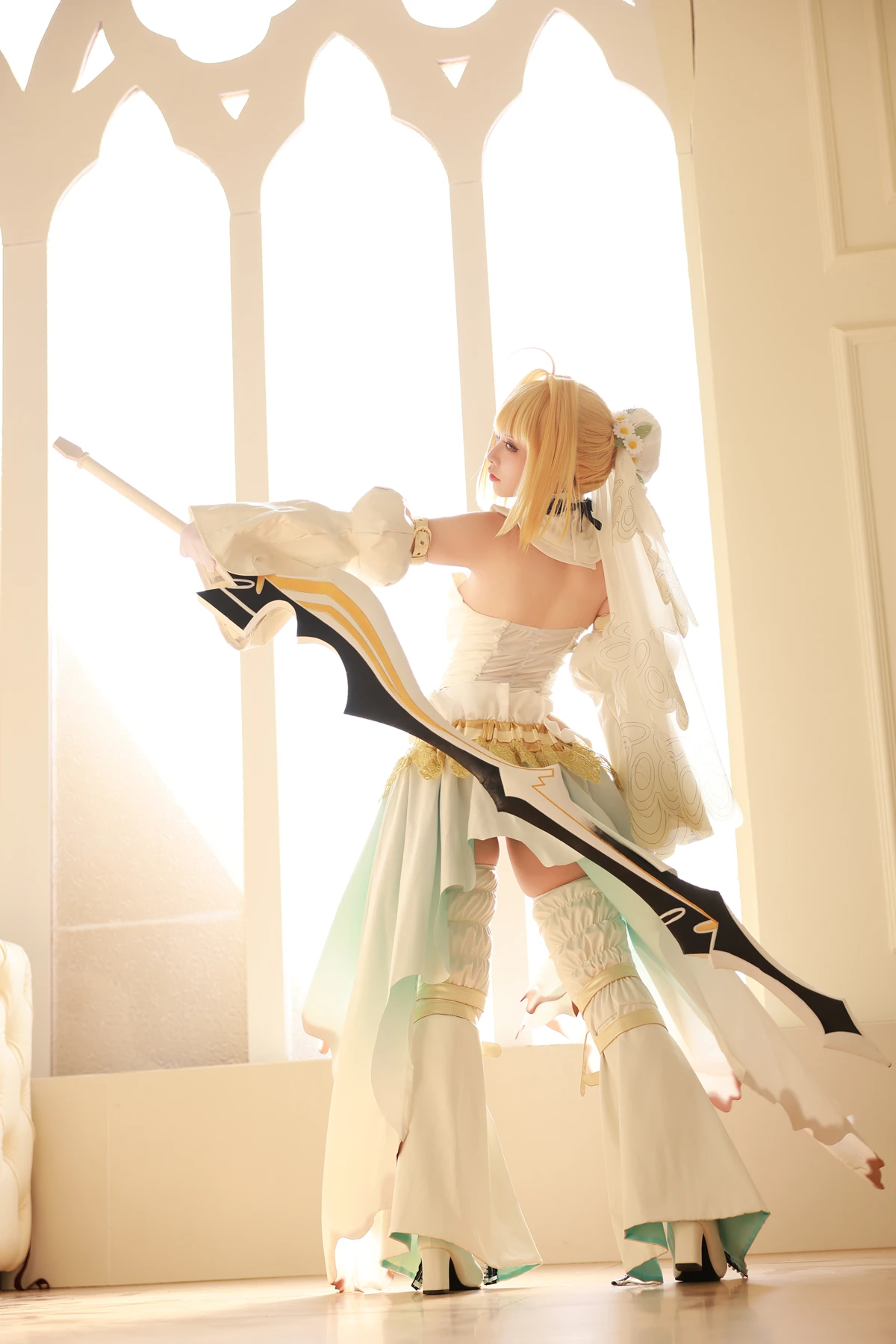Cosplay G44不会受伤 – 尼禄花嫁