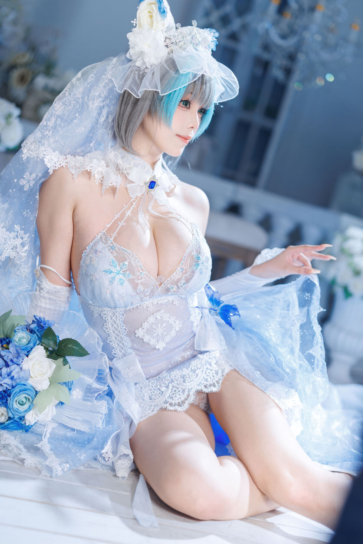 Coser@蜜汁猫裘 - 碧蓝航线 柴郡 花嫁 Part02