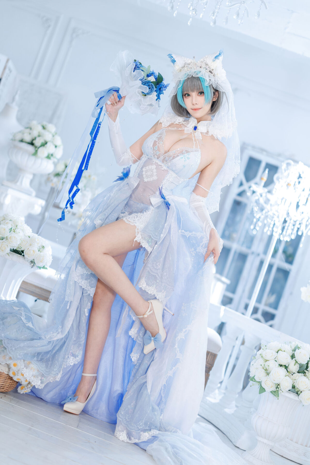 Coser@蜜汁猫裘 - 碧蓝航线 柴郡 花嫁 Part02