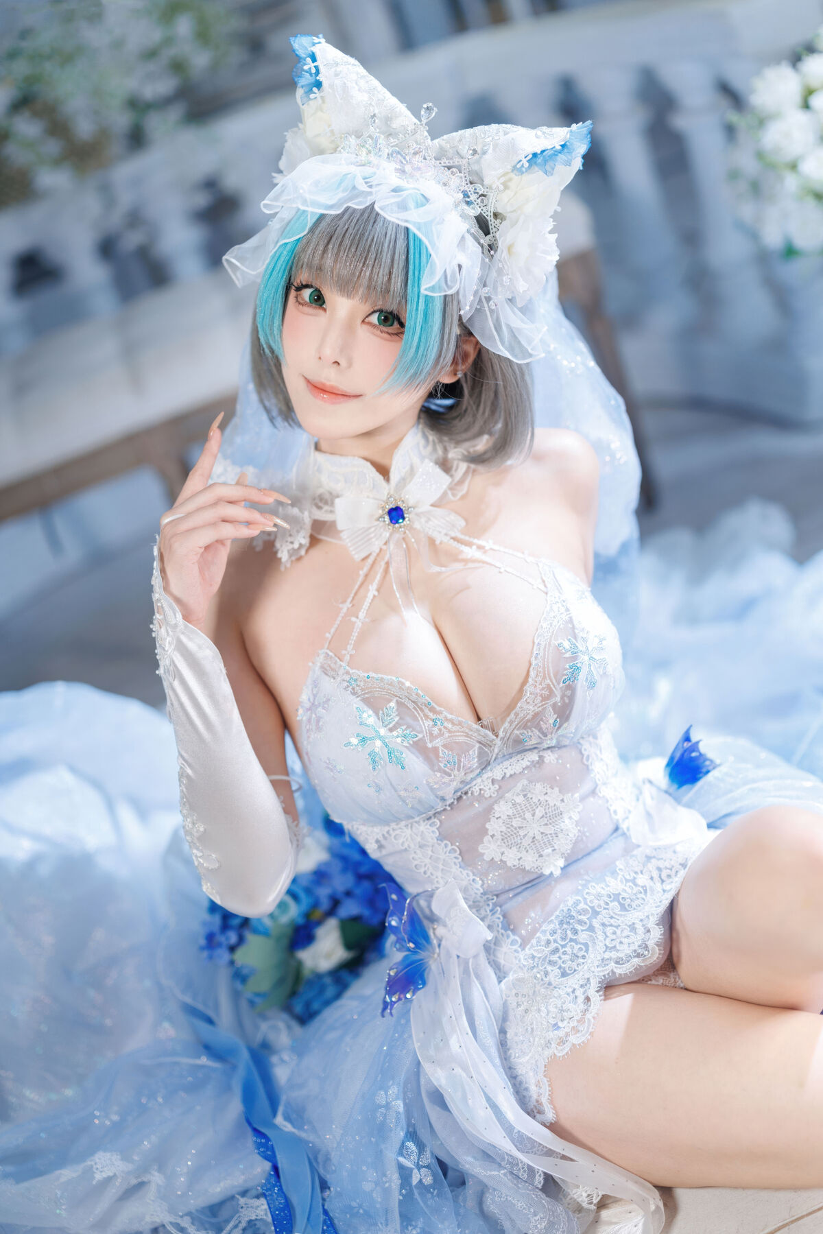 Coser@蜜汁猫裘 - 碧蓝航线 柴郡 花嫁 Part02
