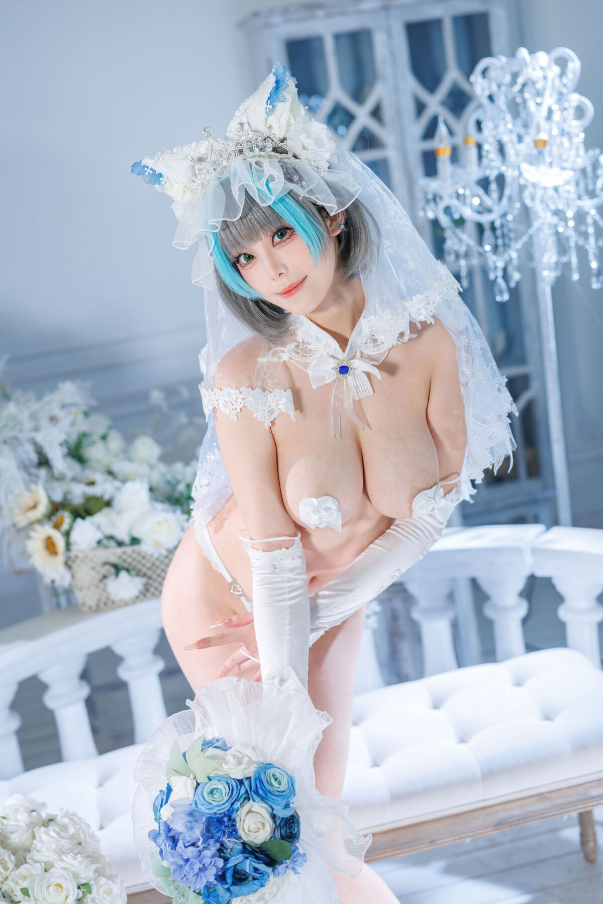 Coser@蜜汁猫裘 - 碧蓝航线 柴郡 花嫁 Part02