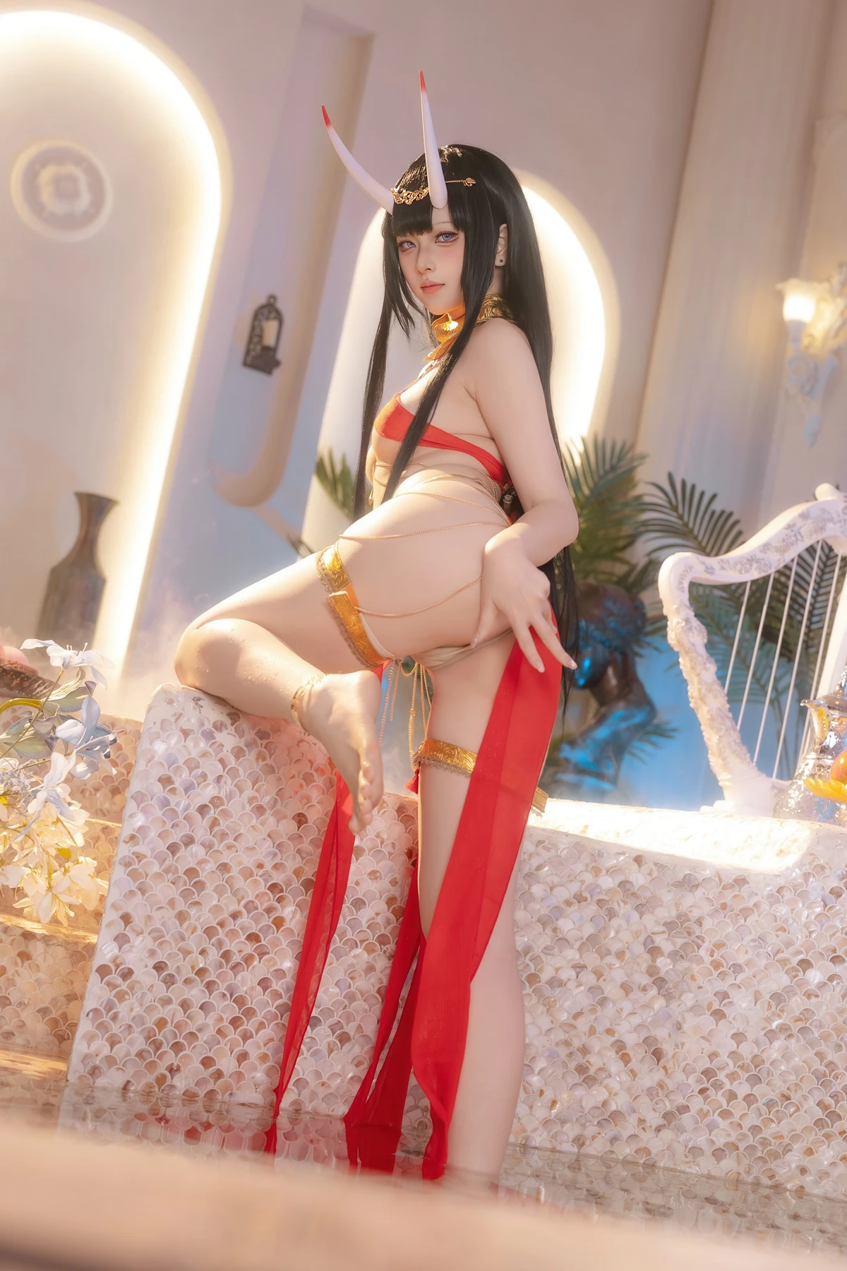 Cosplay 屿鱼 – 碧蓝航线 能代 赤纱浴影