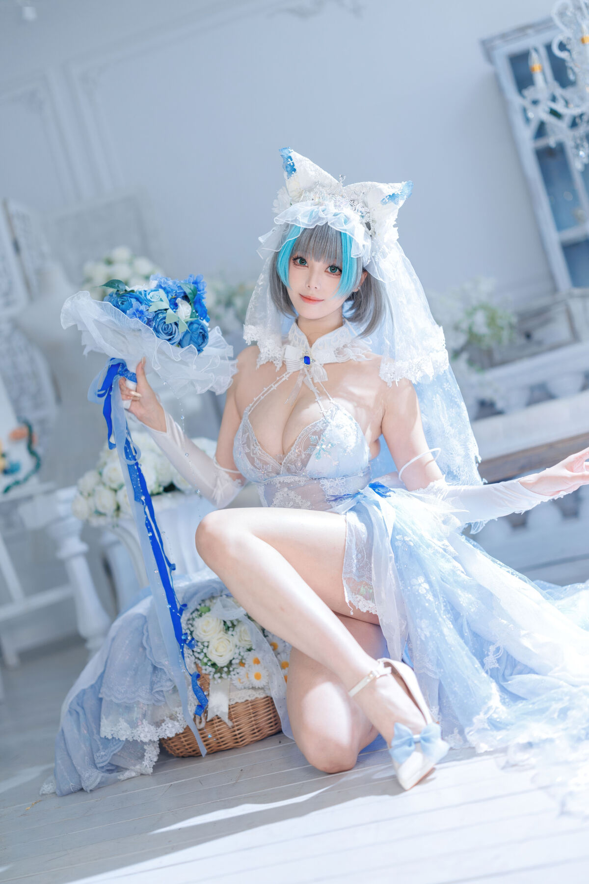 Coser@蜜汁猫裘 - 碧蓝航线 柴郡 花嫁 Part01