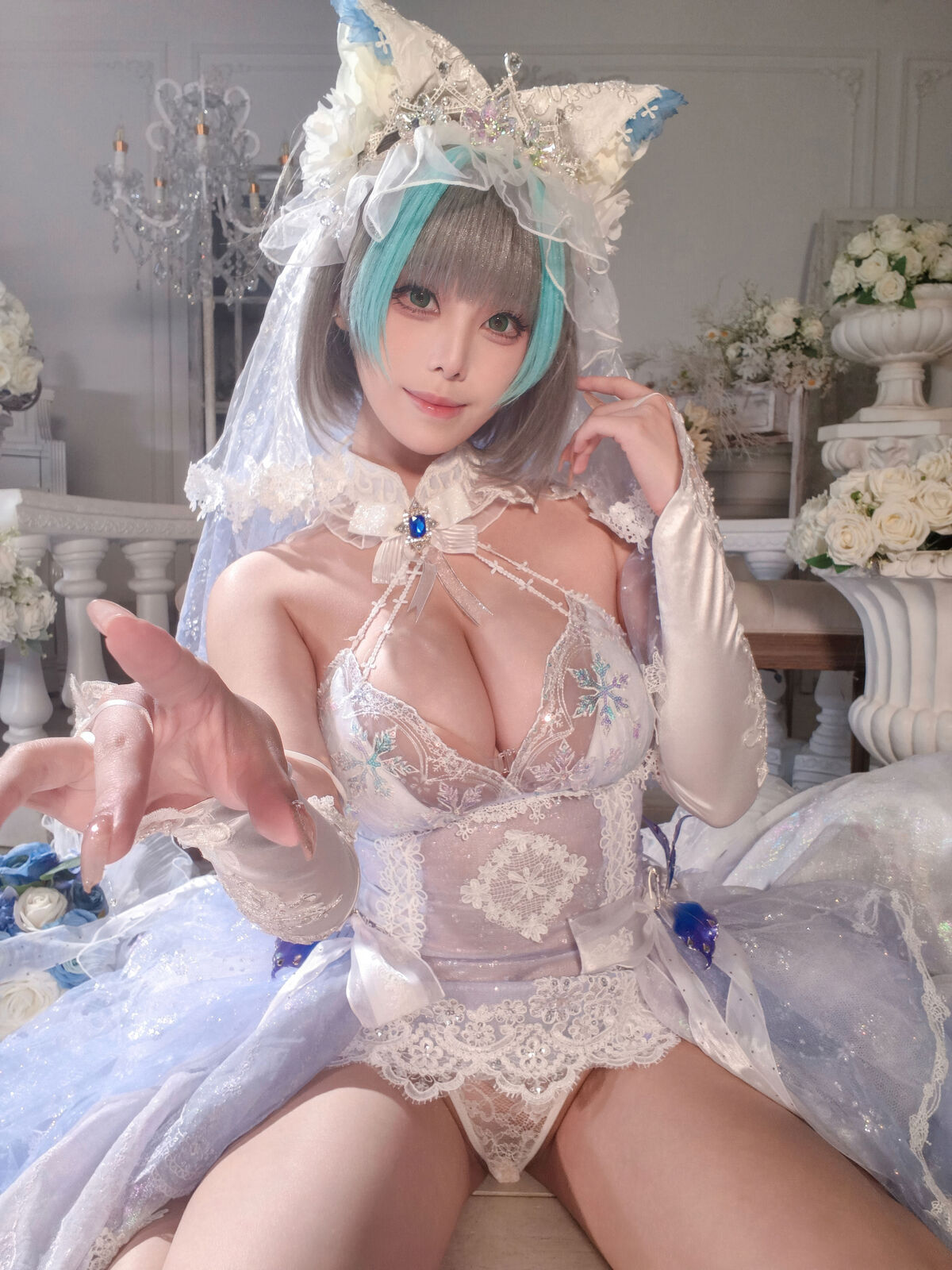 Coser@蜜汁猫裘 - 碧蓝航线 柴郡 花嫁 Part01