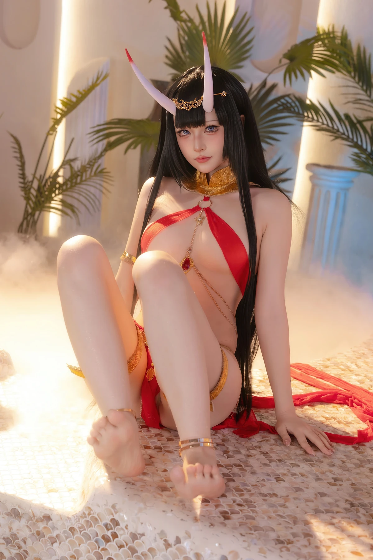 Cosplay 屿鱼 – 碧蓝航线 能代 赤纱浴影