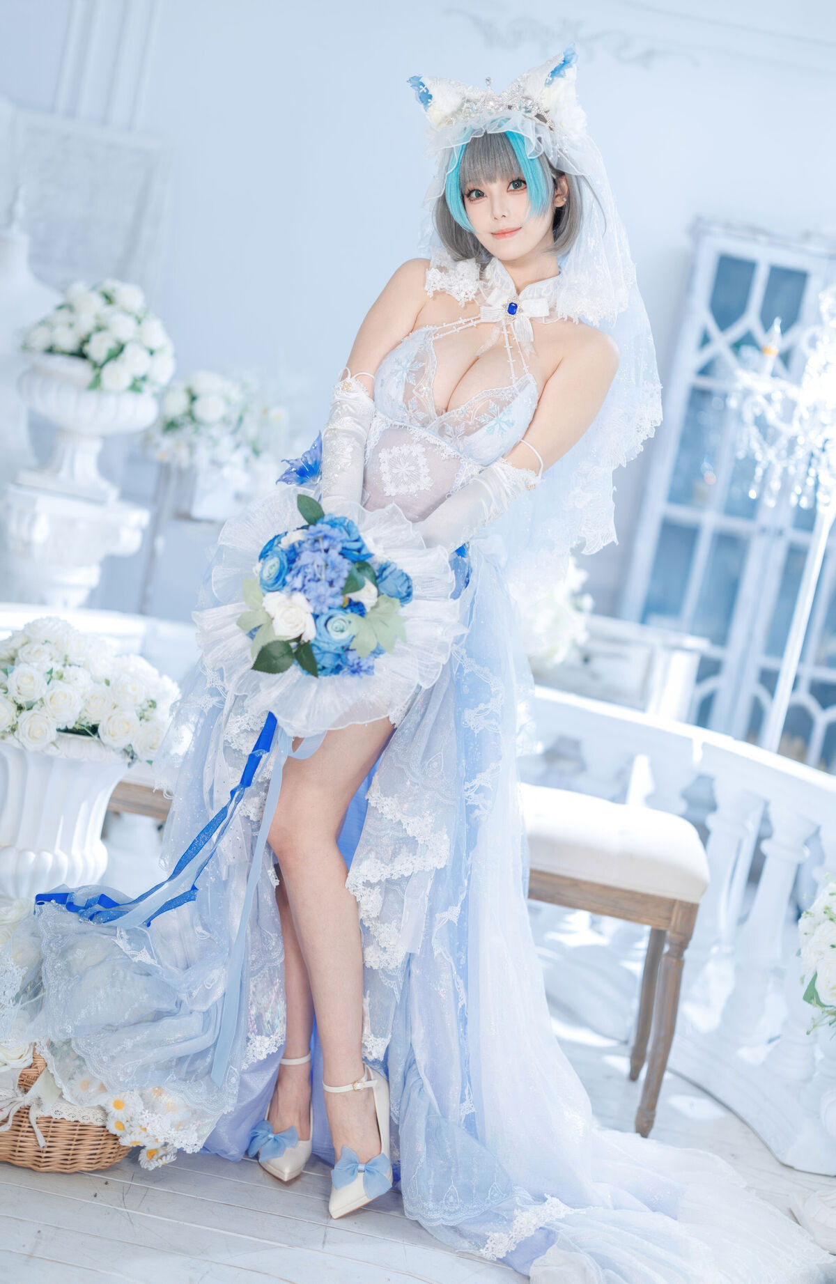 Coser@蜜汁猫裘 - 碧蓝航线 柴郡 花嫁 Part01