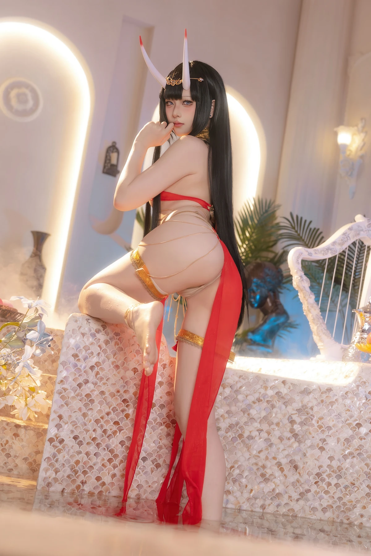 Cosplay 屿鱼 – 碧蓝航线 能代 赤纱浴影