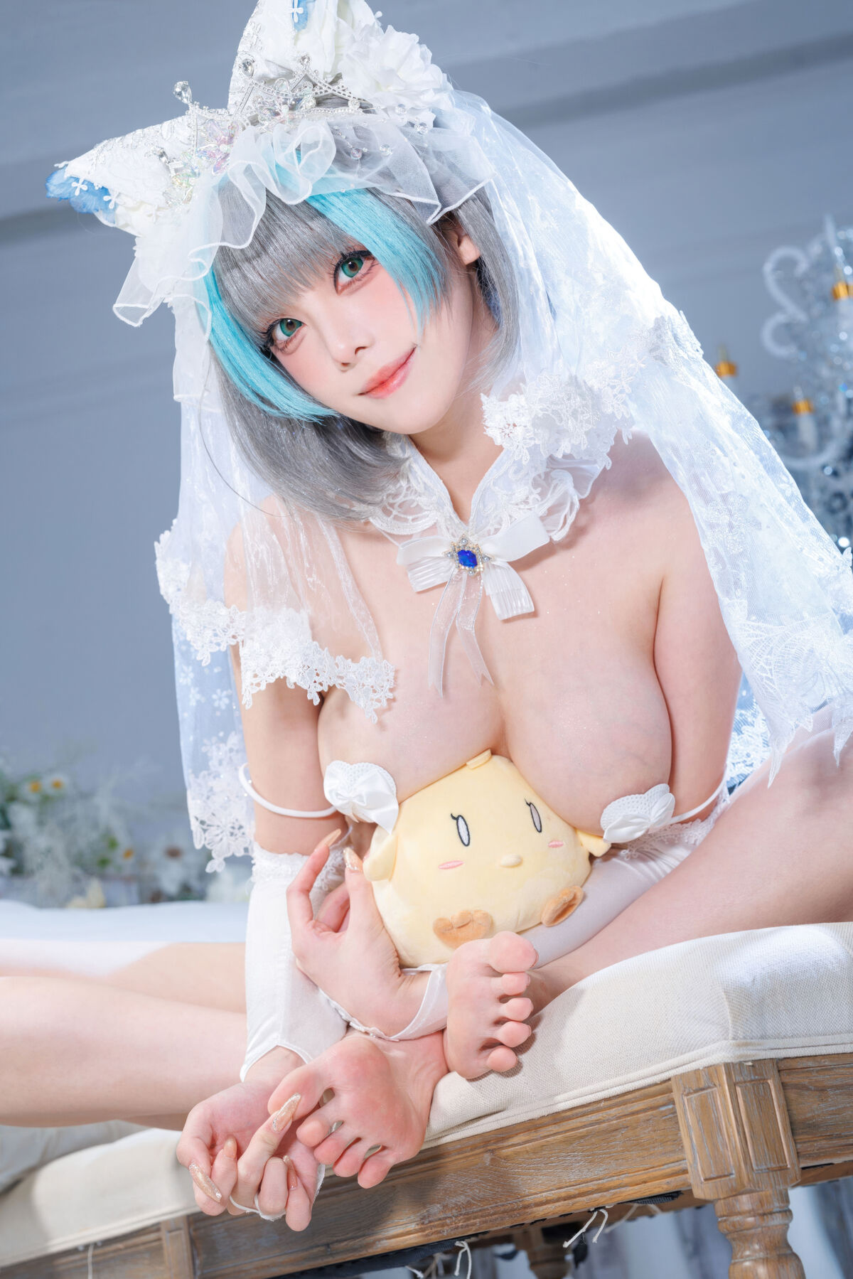 Coser@蜜汁猫裘 - 碧蓝航线 柴郡 花嫁 Part01