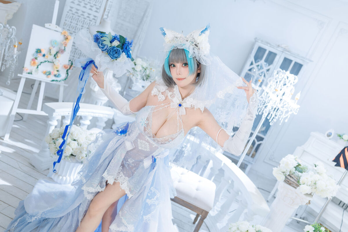 Coser@蜜汁猫裘 - 碧蓝航线 柴郡 花嫁 Part02