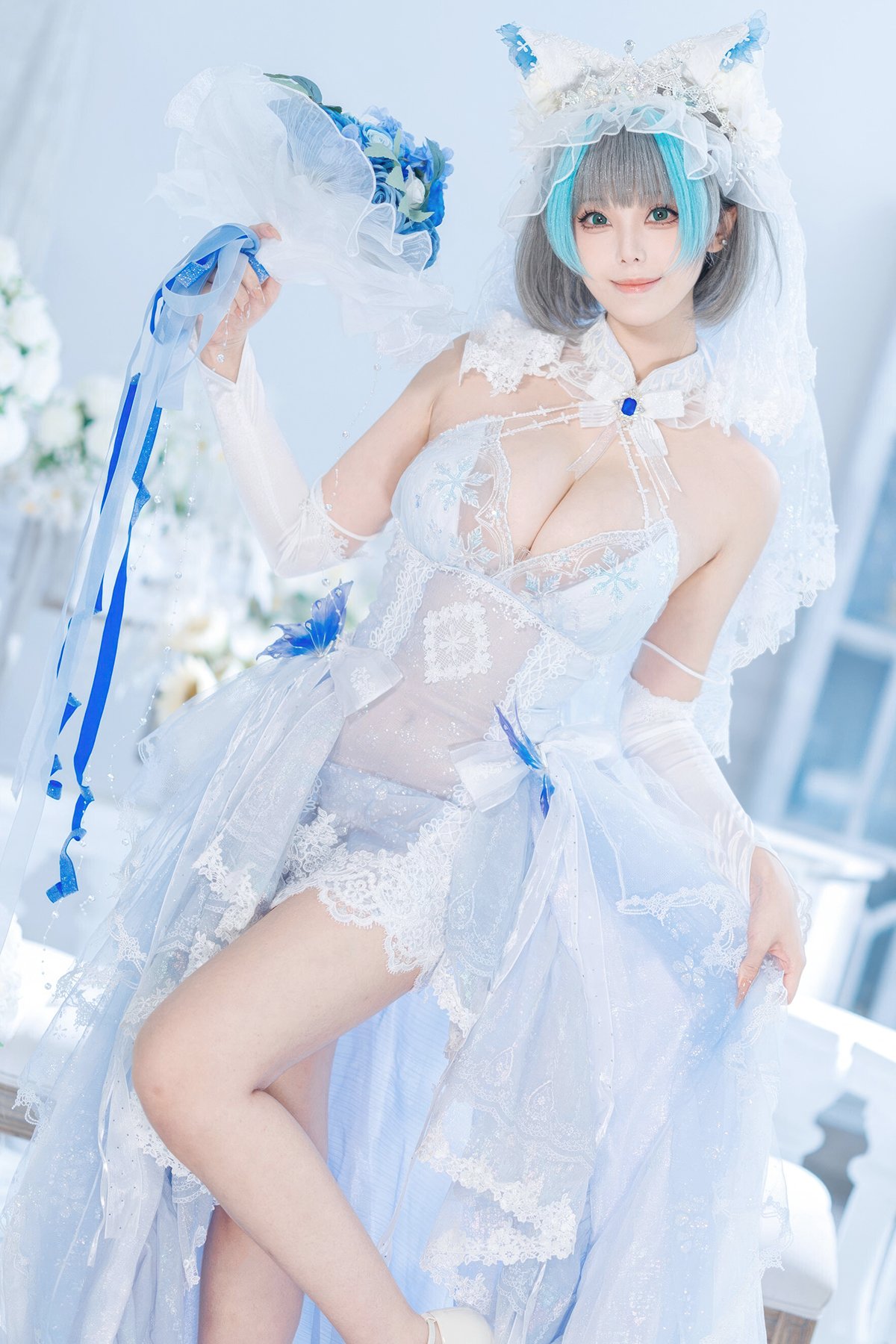 Coser@蜜汁猫裘 - 碧蓝航线 柴郡 花嫁 Part01