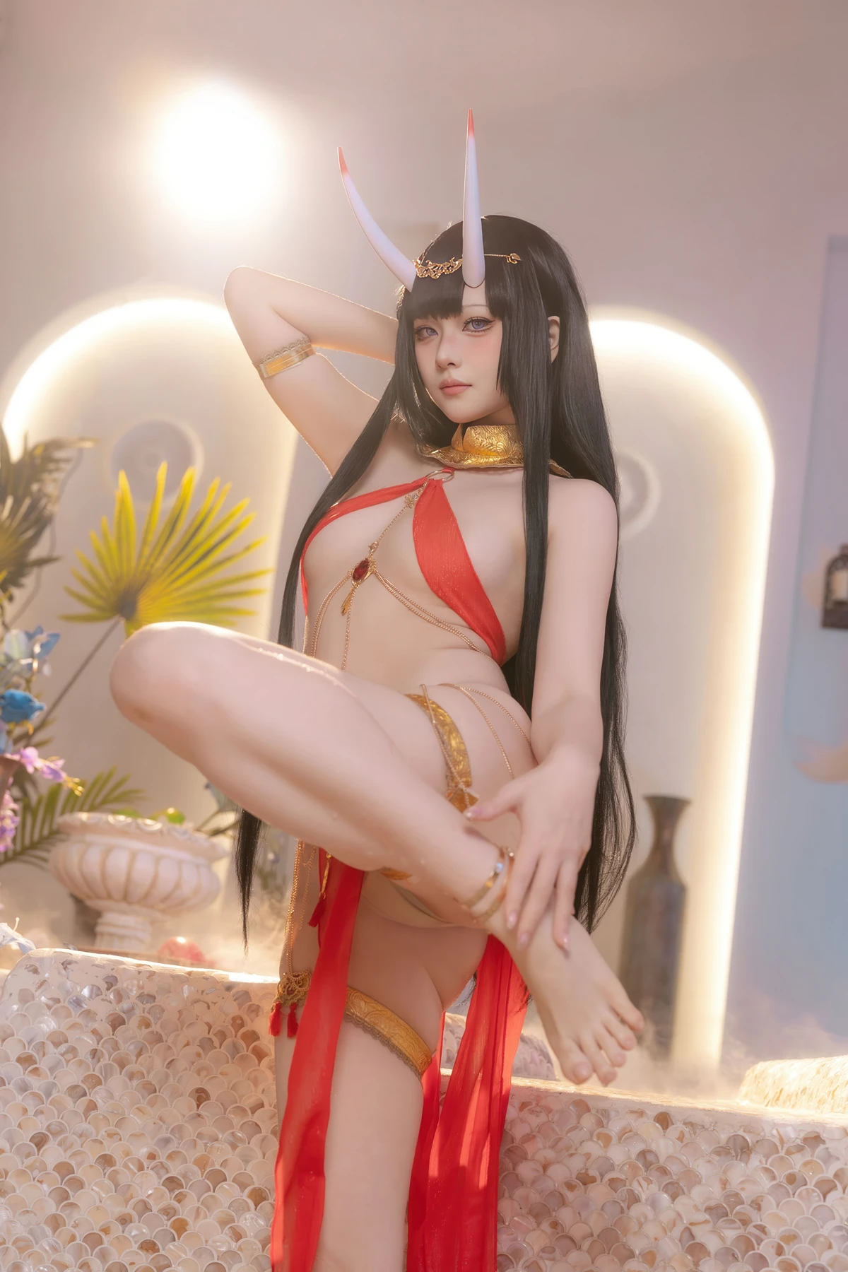 Cosplay 屿鱼 – 碧蓝航线 能代 赤纱浴影
